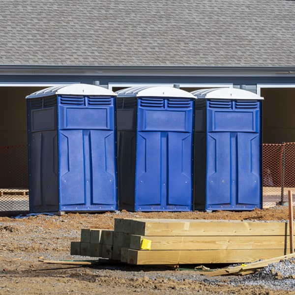 do you offer hand sanitizer dispensers inside the portable restrooms in Quinlan